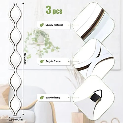 Teardrop Mirror Wall Decor 3 Pieces