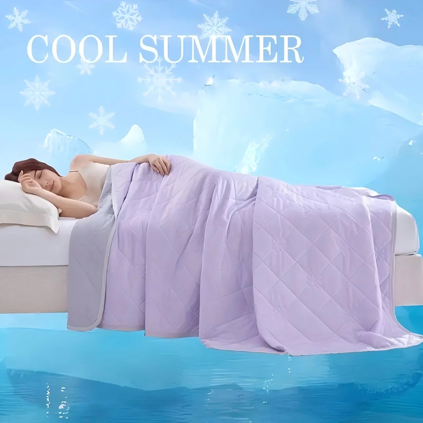 Large Cooling Blanket for Hot Sleepers, Soft & Lightweight