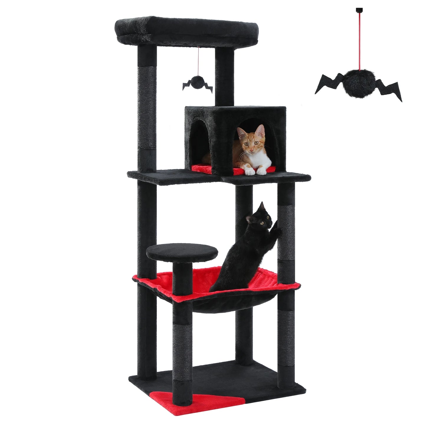 Cat Tree with Large Hammock, Scratching Post