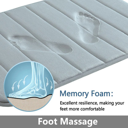 Super Absorbent Memory Foam Carpet Non-slip Bathroom Rug