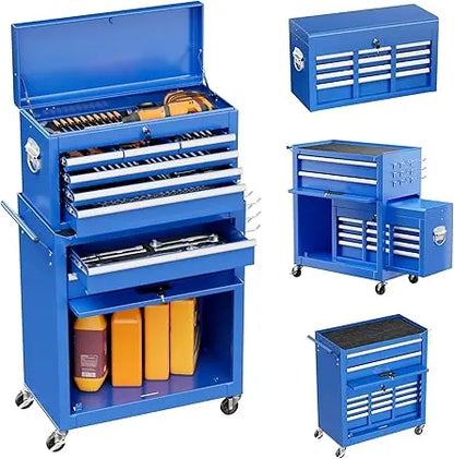 8 Drawer Toolbox with Lockable Wheels