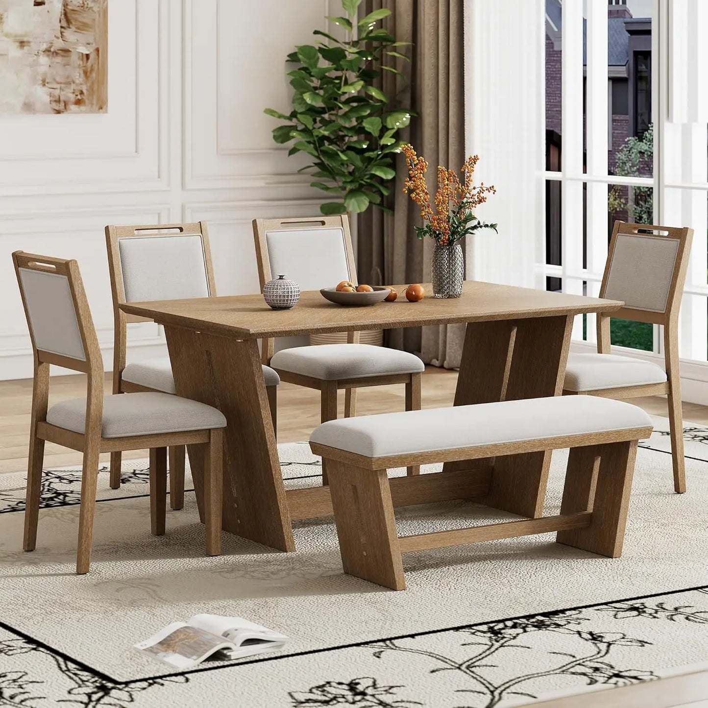 6-Piece Retro Dining Set