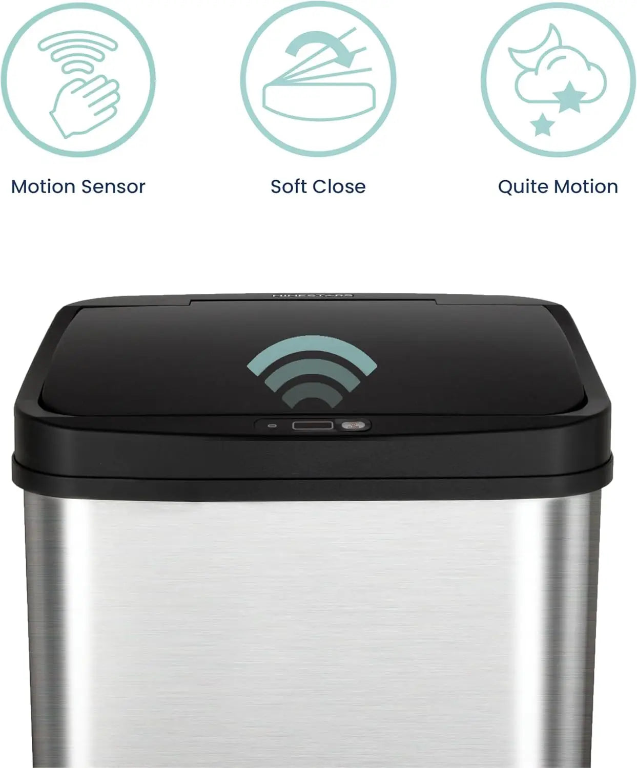 Touchless Motion Sensor Trash Can, 13 Gal