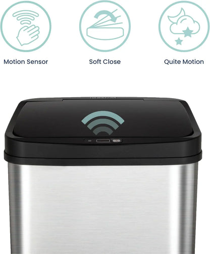 Touchless Motion Sensor Trash Can, 13 Gal