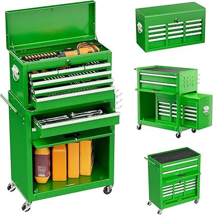 8 Drawer Toolbox with Lockable Wheels