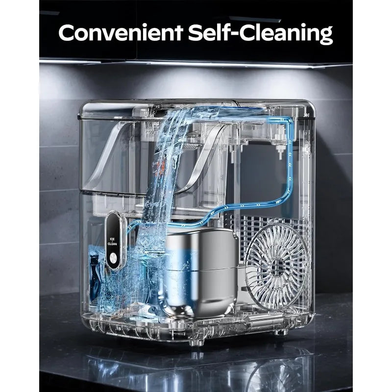 Chewable Pellet Countertop Ice Machine for Home/Office