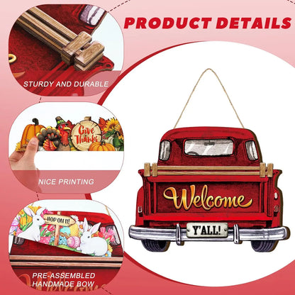 Home Interchangeable Welcome Sign Truck