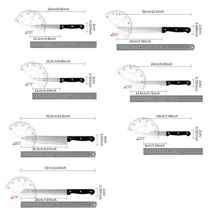 15pcs Chef Knife Set Stainless Steel