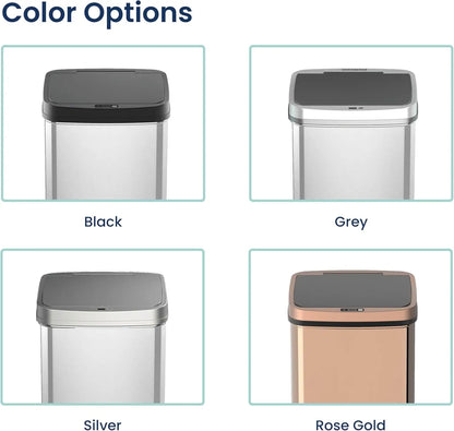 Touchless Motion Sensor Trash Can, 13 Gal