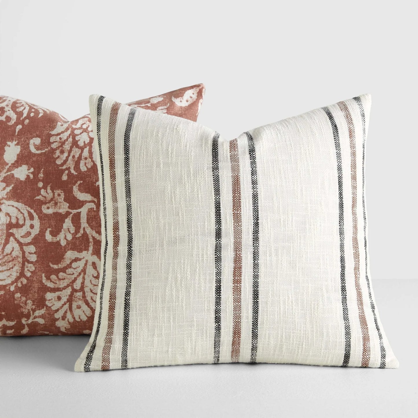 Decor Throw Pillows Floral Terracotta