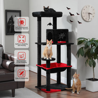 Cat Tree with Large Hammock, Scratching Post