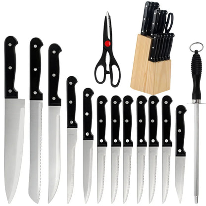 15pcs Chef Knife Set Stainless Steel