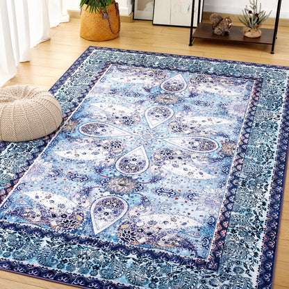 Soft Floral Accent Area Rug