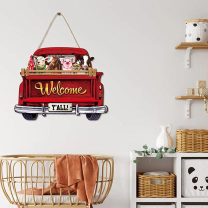 Home Interchangeable Welcome Sign Truck