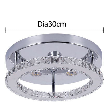 LED Crystal Ceiling Chandelier, Remote Control