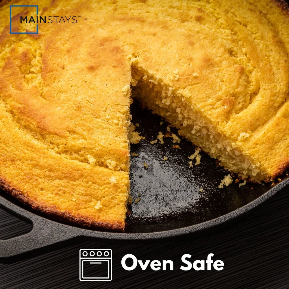 Cast Iron Skillet Oven Safe Nonstick Frying Pan - 12 Inch