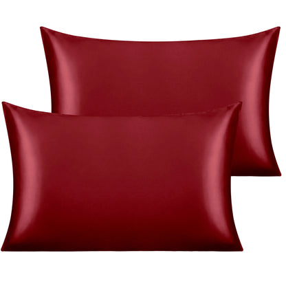 2 Pack Satin Pillowcases, Silky and Luxurious