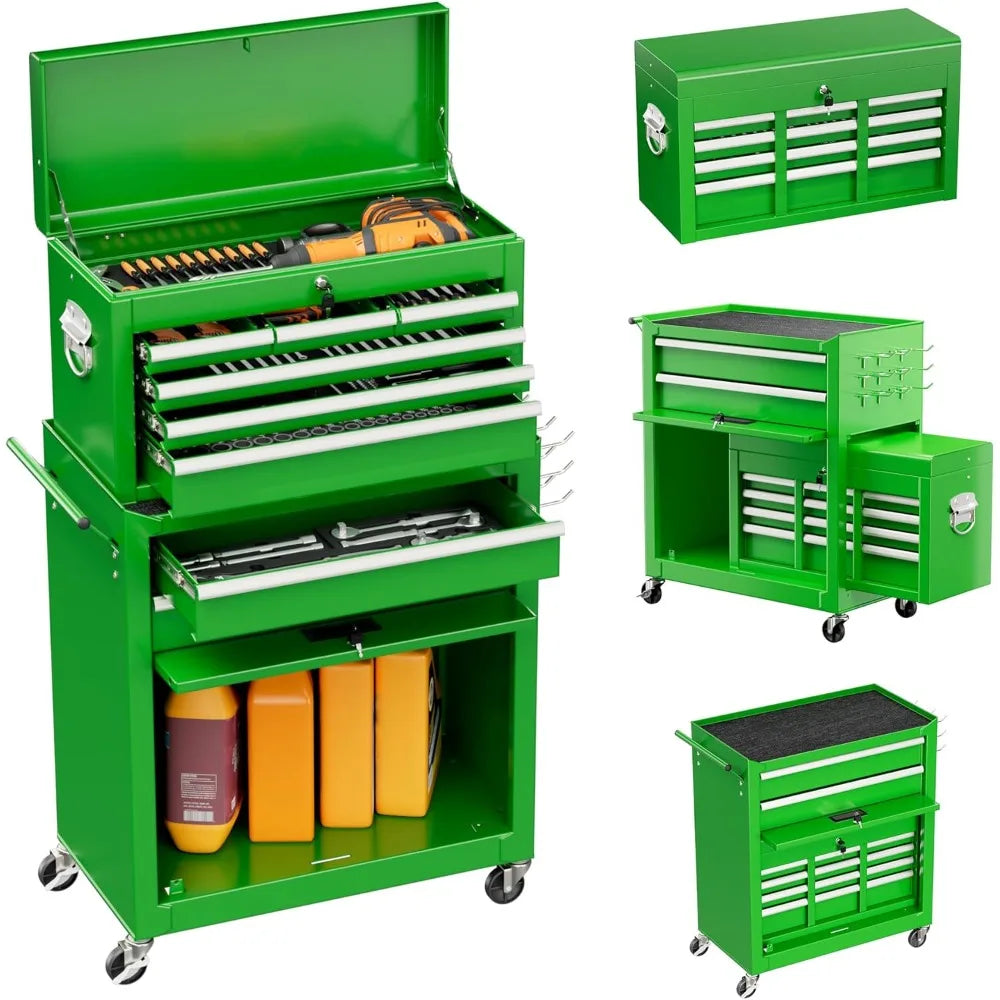8 Drawer Toolbox with Lockable Wheels