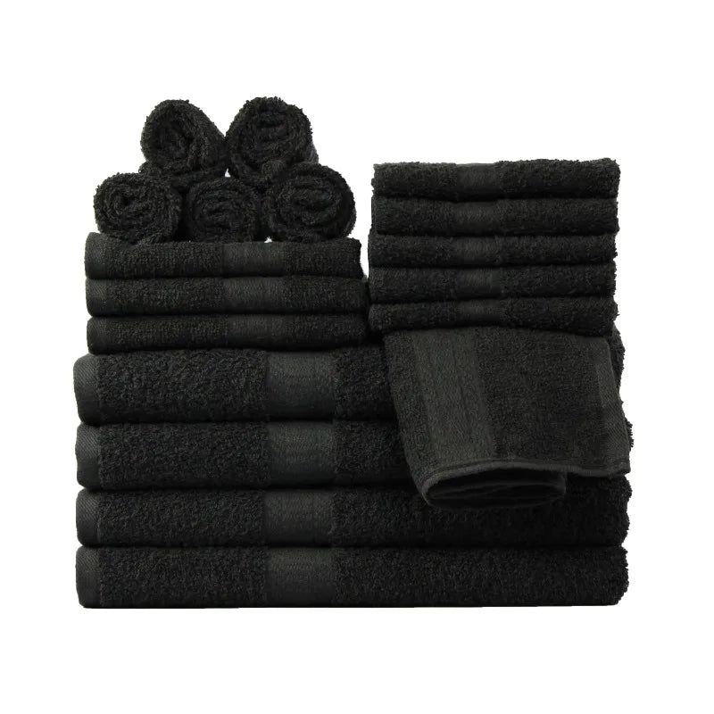 18-Piece 100% Cotton Towel Set Soft and Super Absorbent