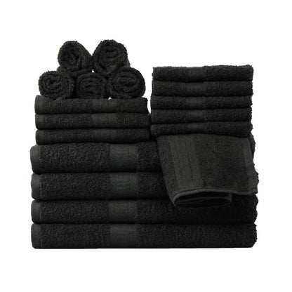 18-Piece 100% Cotton Towel Set Soft and Super Absorbent