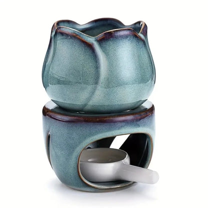 Tulip Ceramic Aromatherapy Diffuser Oil Burner Wax Warmer Candle Holder