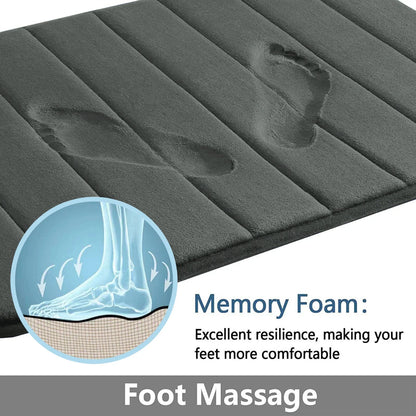 Super Absorbent Memory Foam Carpet Non-slip Bathroom Rug