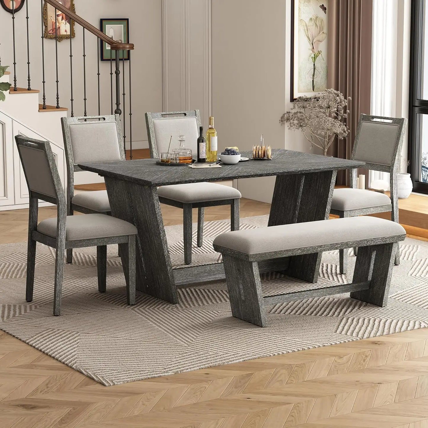 6-Piece Retro Dining Set