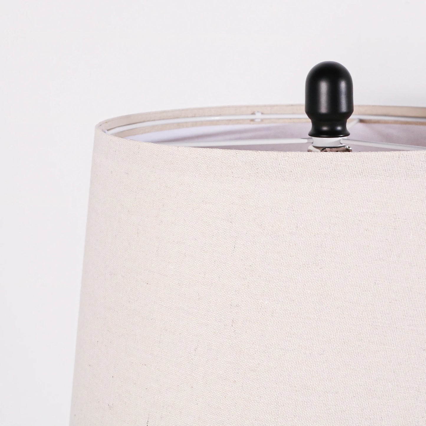 25-Inch Carved Geometric Ceramic Table Lamp