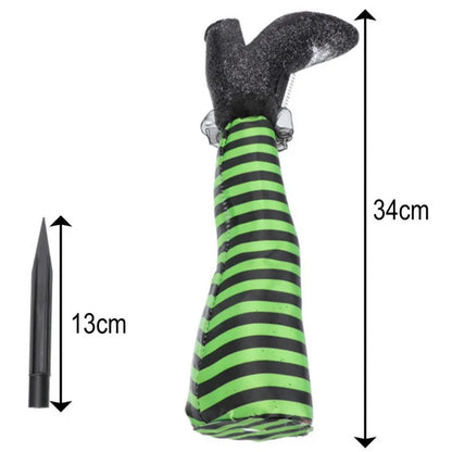 2pcs Halloween Evil Witch Legs Props Upside Down