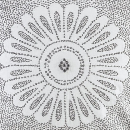 Embroidered Decorative Square Pillow