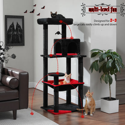 Cat Tree with Large Hammock, Scratching Post