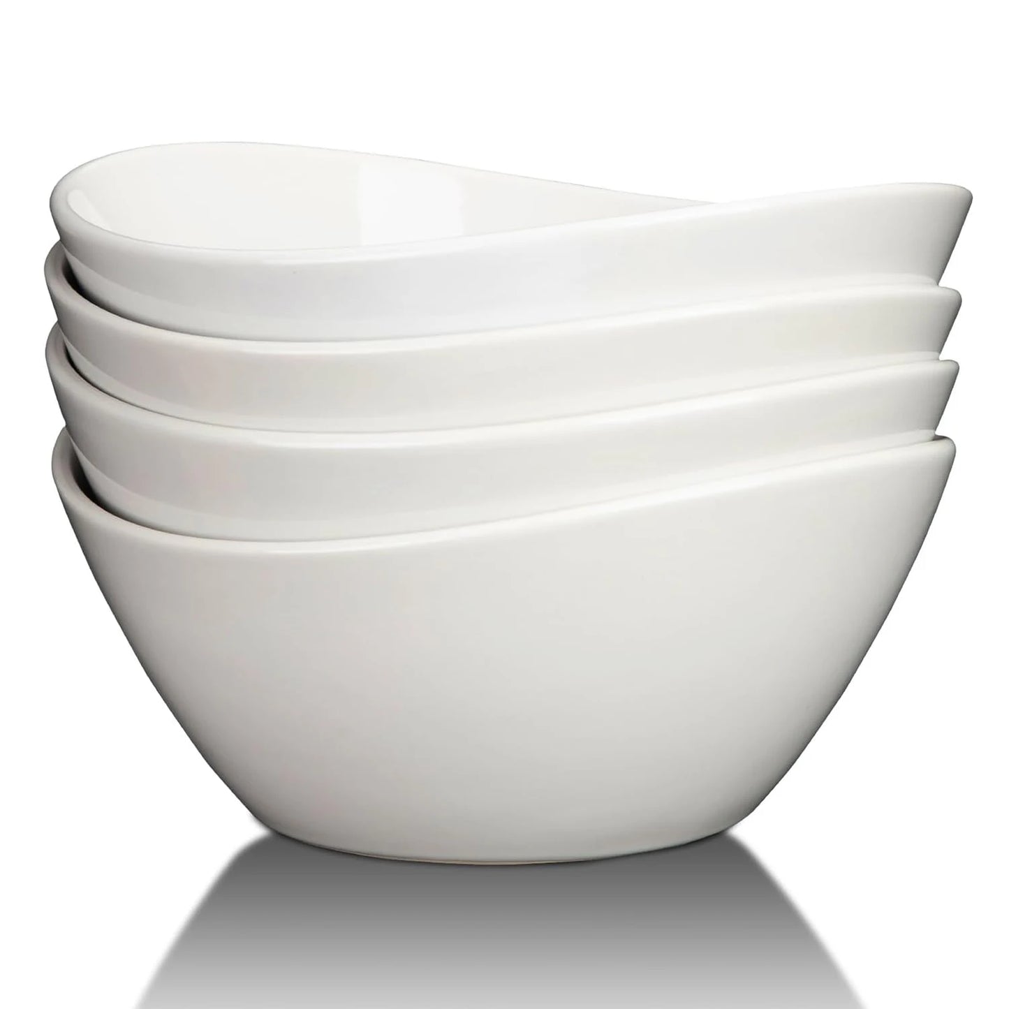 Deep Ceramic Serving Bowls for Salads, Cereal, Soup